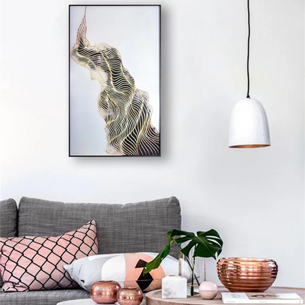 Arte decorativo moderno Picutre Hotel pintura de vidrio de pared para la venta
